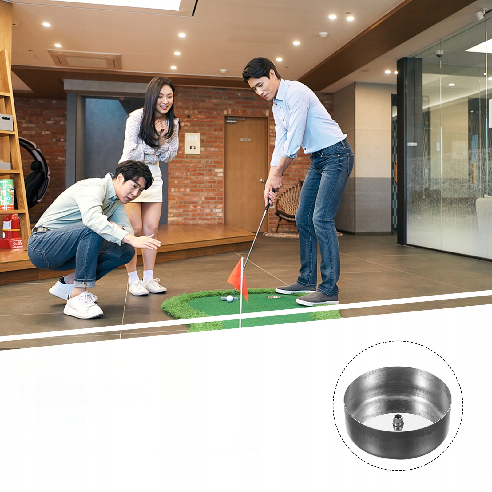 GOLF PUTTING HOLE CUP MINI PŁYTA PRZENOŚNY STOK Model 51923841