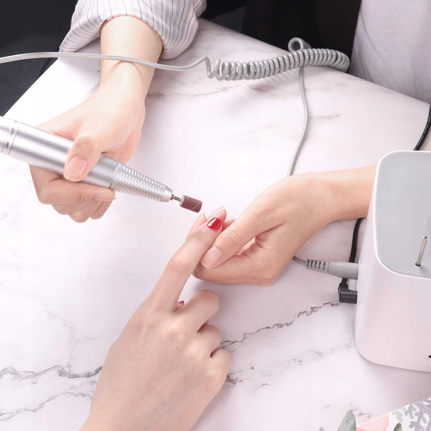 JCMASTER Zestaw Frezarka Do Paznokci 30000 OBR/MIN Manicure Pedicure — miniatura 8