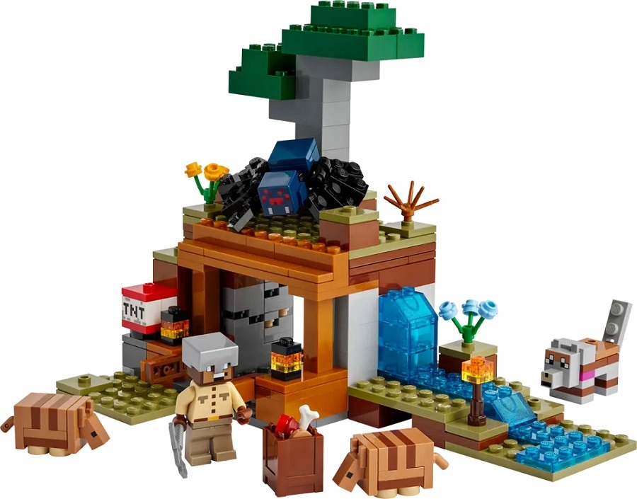 stavebnice Lego 247 dílků Minecraft Výprava do obrněného dolu 21269