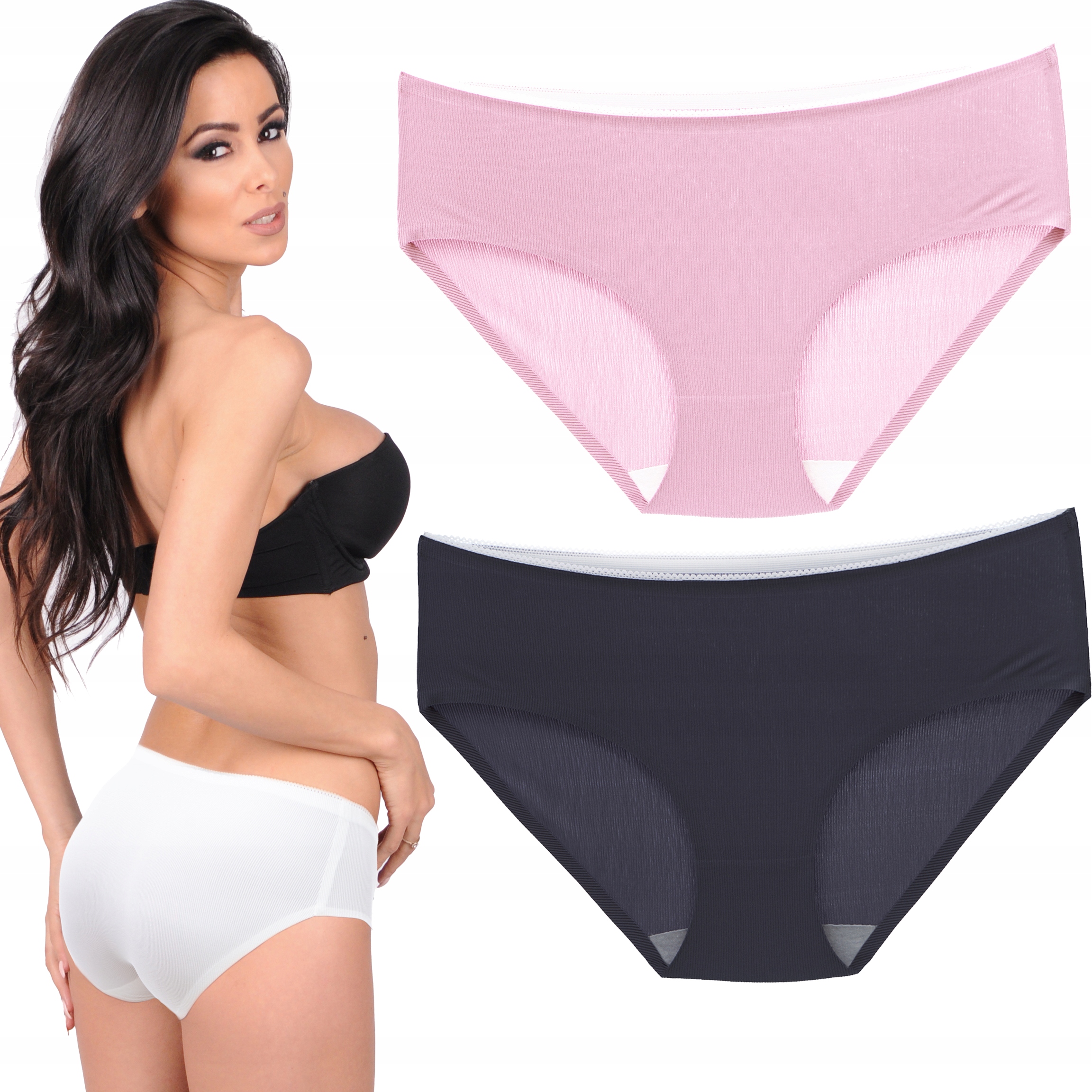 

Majtki damskie Laserowe Klejone Bezszwowe komplet