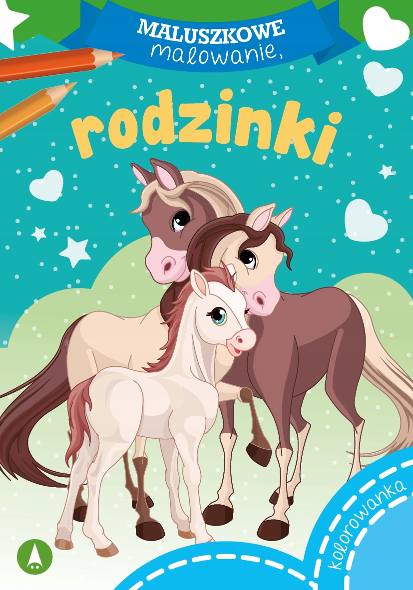 Maluszkowe malowanie Rodzinki Kolorowanka//