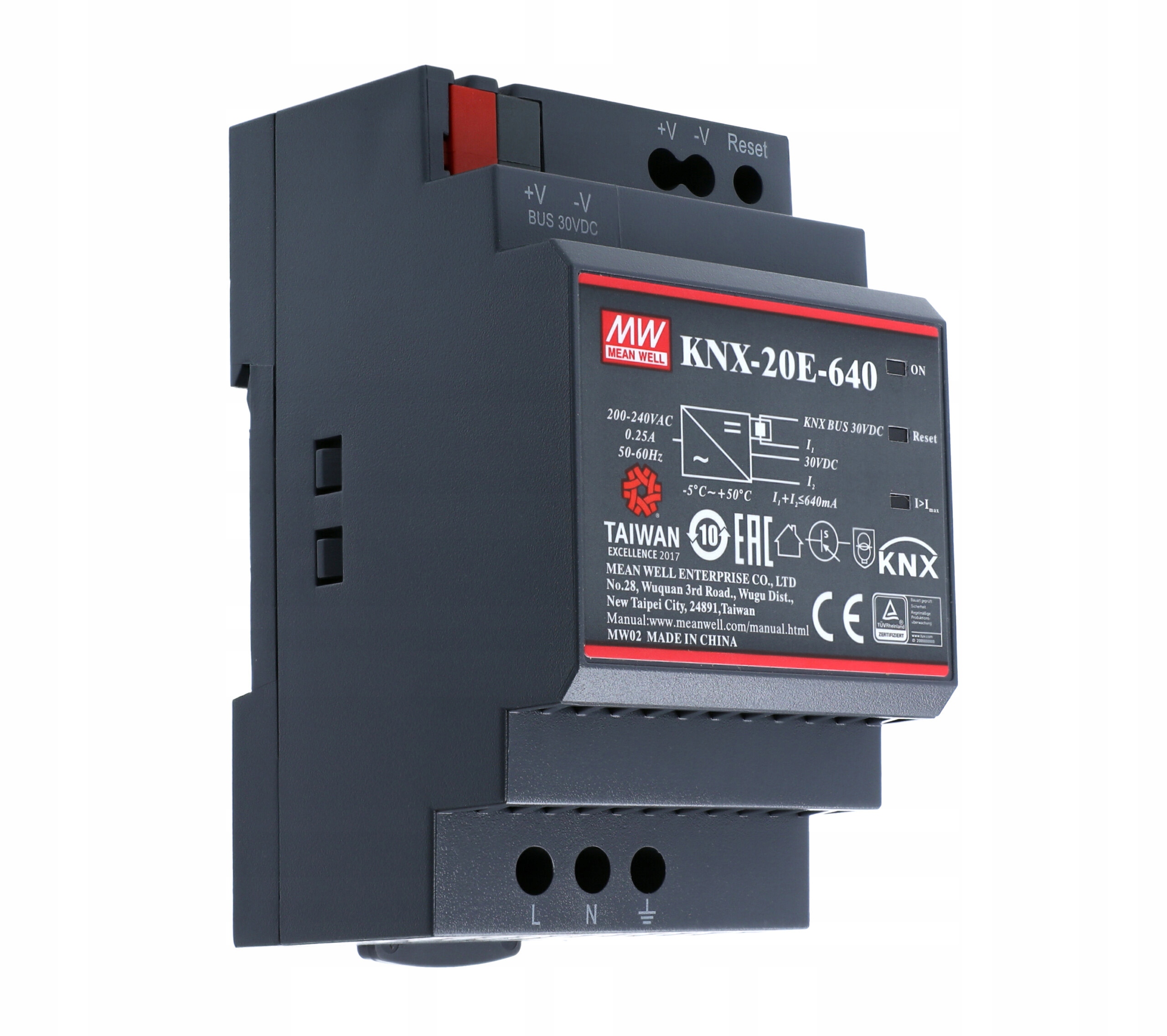 

Zasilacz Din 30V 0,64A 20W Mean Well KNX-20E-640