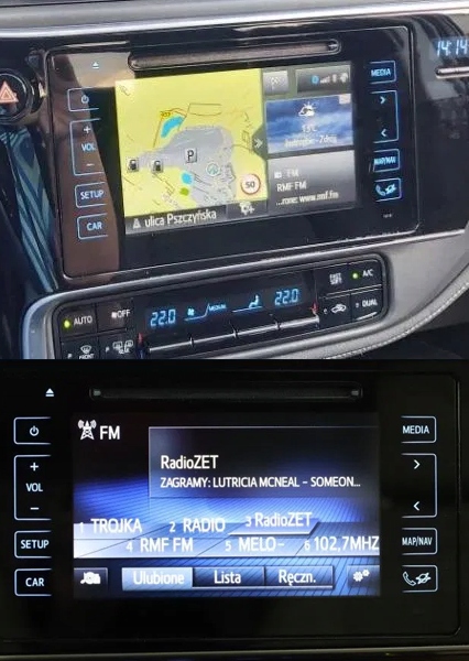 Mapa Toyota Corolla (2014-2019) Toyota Touch 2 Go 2025 Usb flash disc