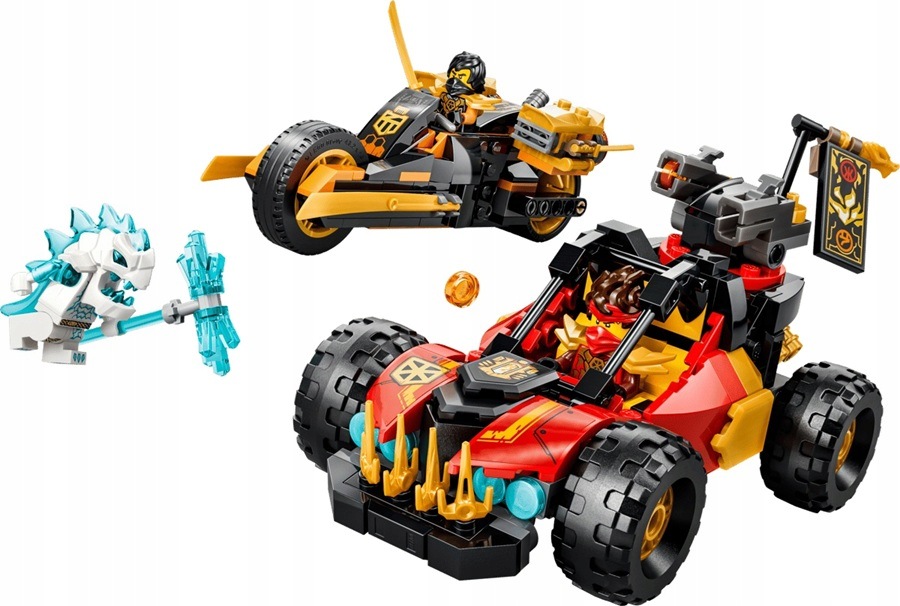 stavebnice Lego Ninjago Multifunkční vozidla Kaie a Colea 394 dílků 71864