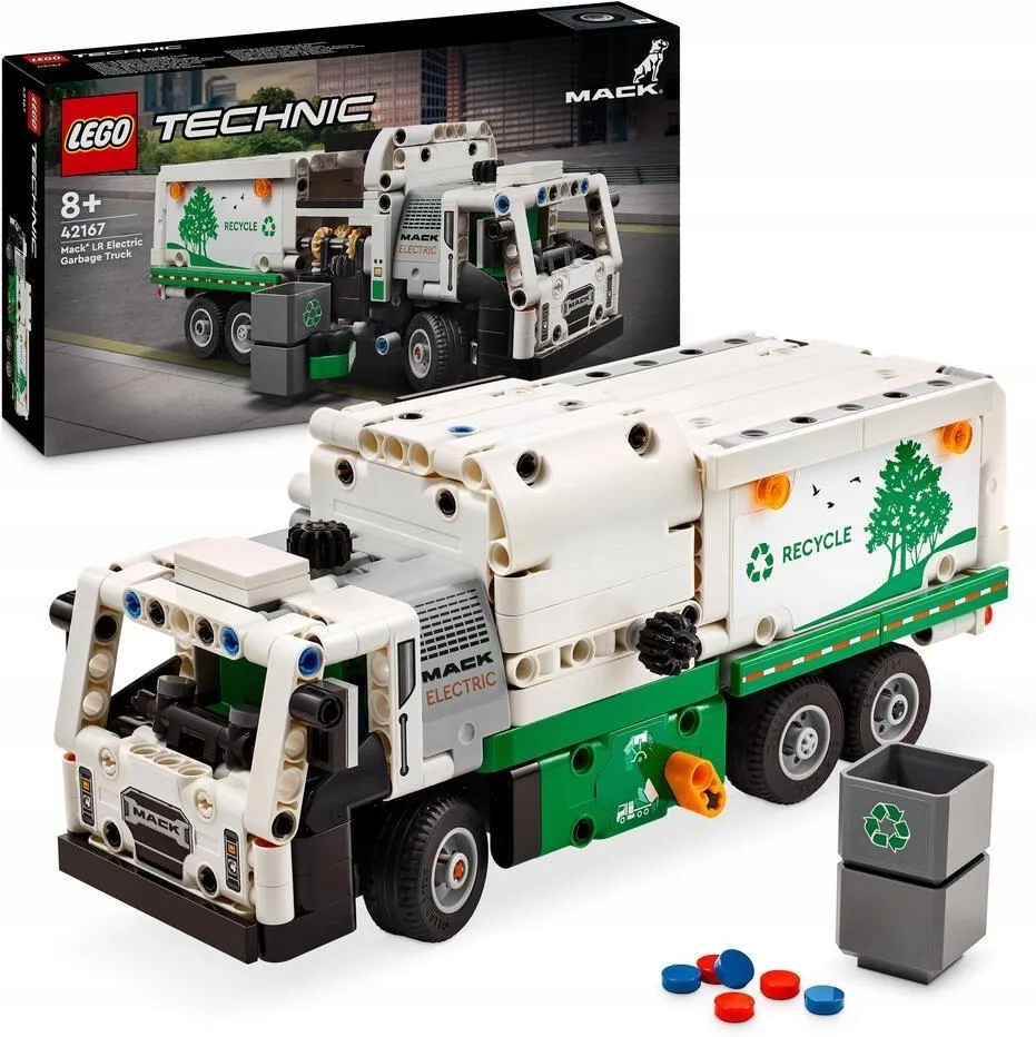 stavebnice Lego Technic 42167 Popelářský vůz Mack Lr Electric