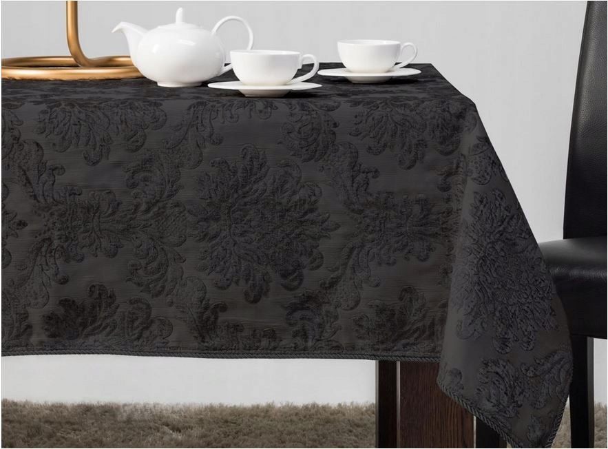 

Bax Obrus Czarny żakardowy 140X180 cm