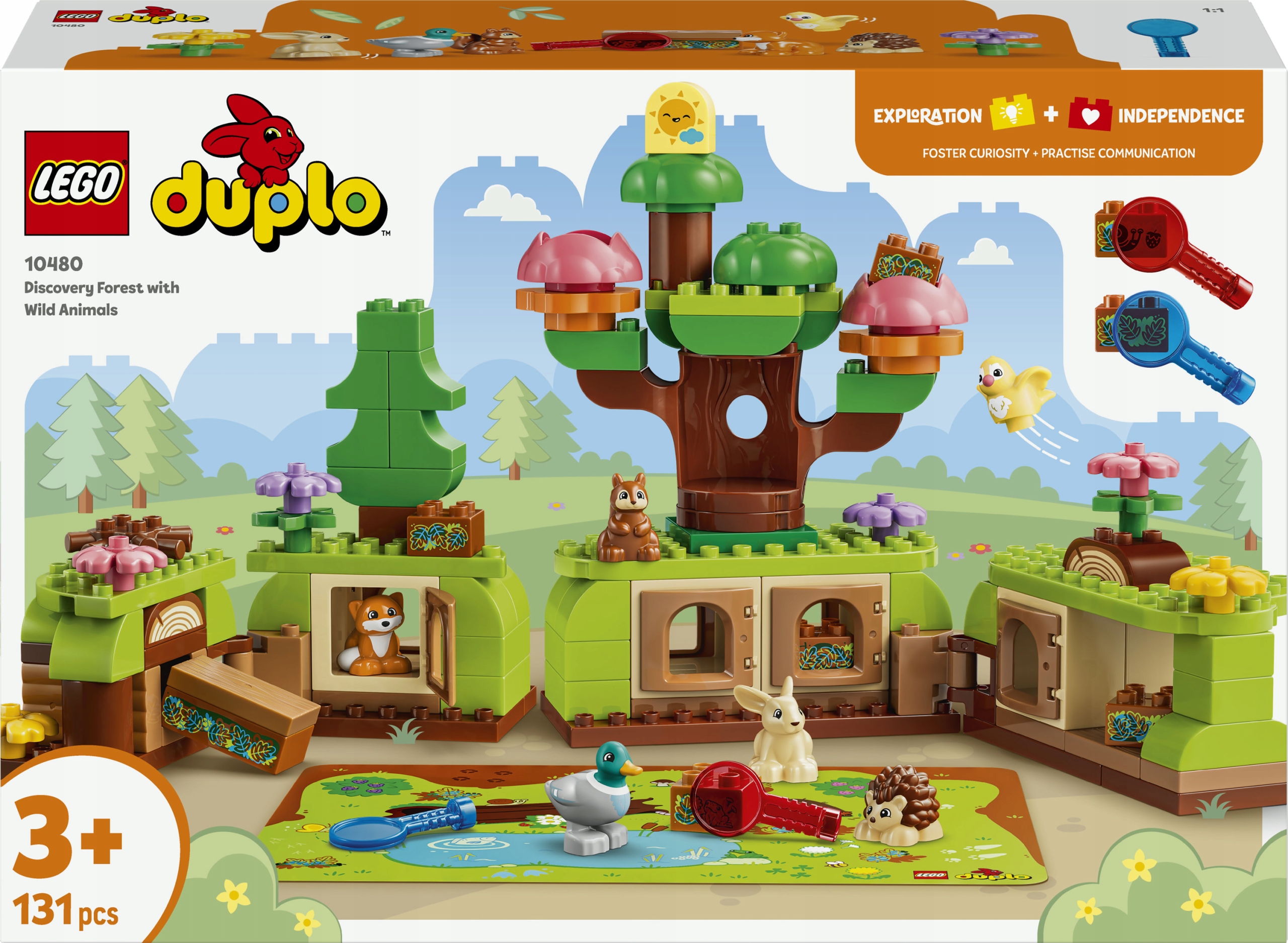 Lego Duplo Las odkrywców z dzikimi zwierzętami 10480