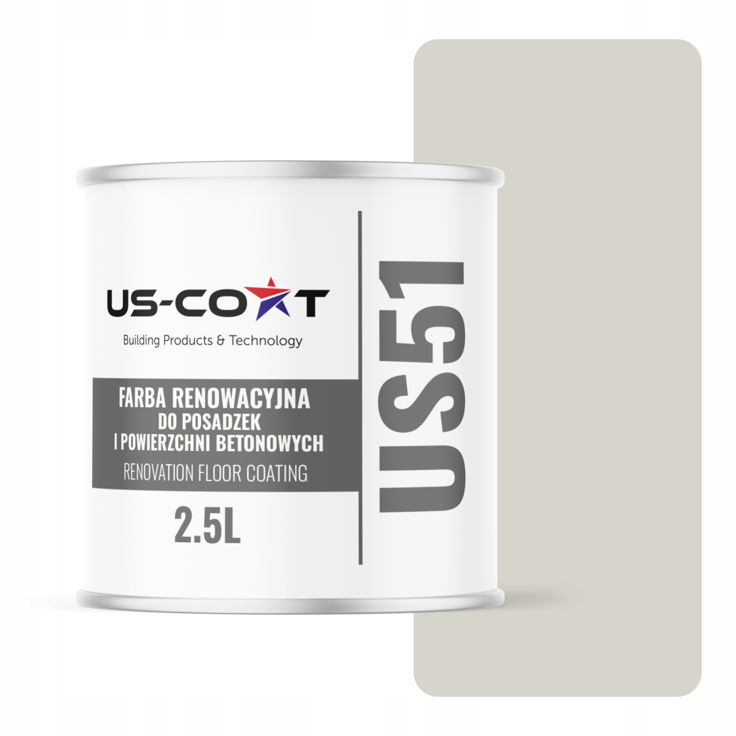 Farba Na Renováciu Betónových Podláh Garáže Bielo-šedá RAL9002 Saténová 2,5 L