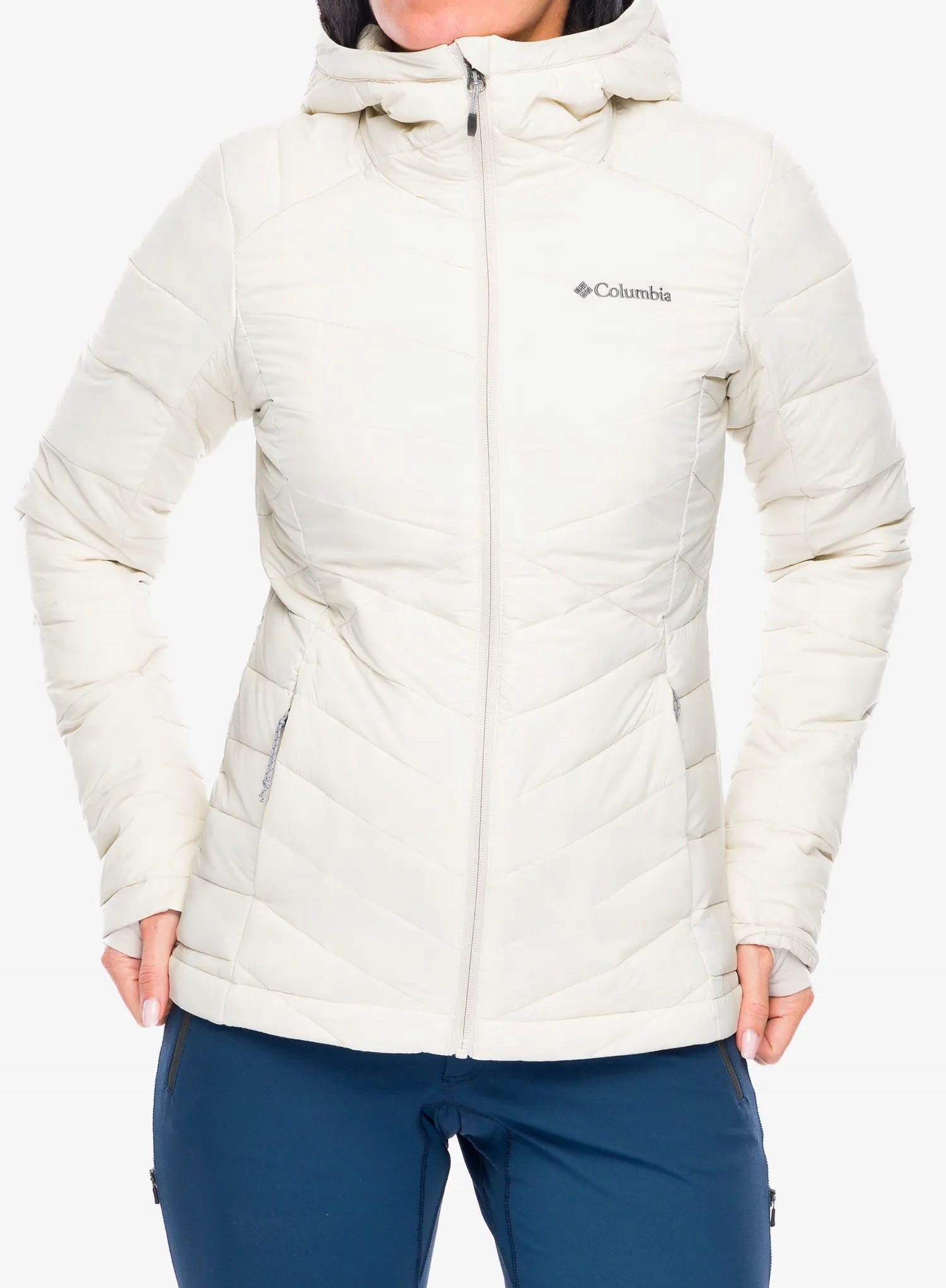 Dámská bunda Columbia Joy Peak II Hooded Jacket tmavě modrý kámen L