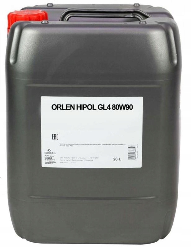 OLEJ PRZEKŁADNIOWY ORLEN HIPOL GL-4 80W90 20L