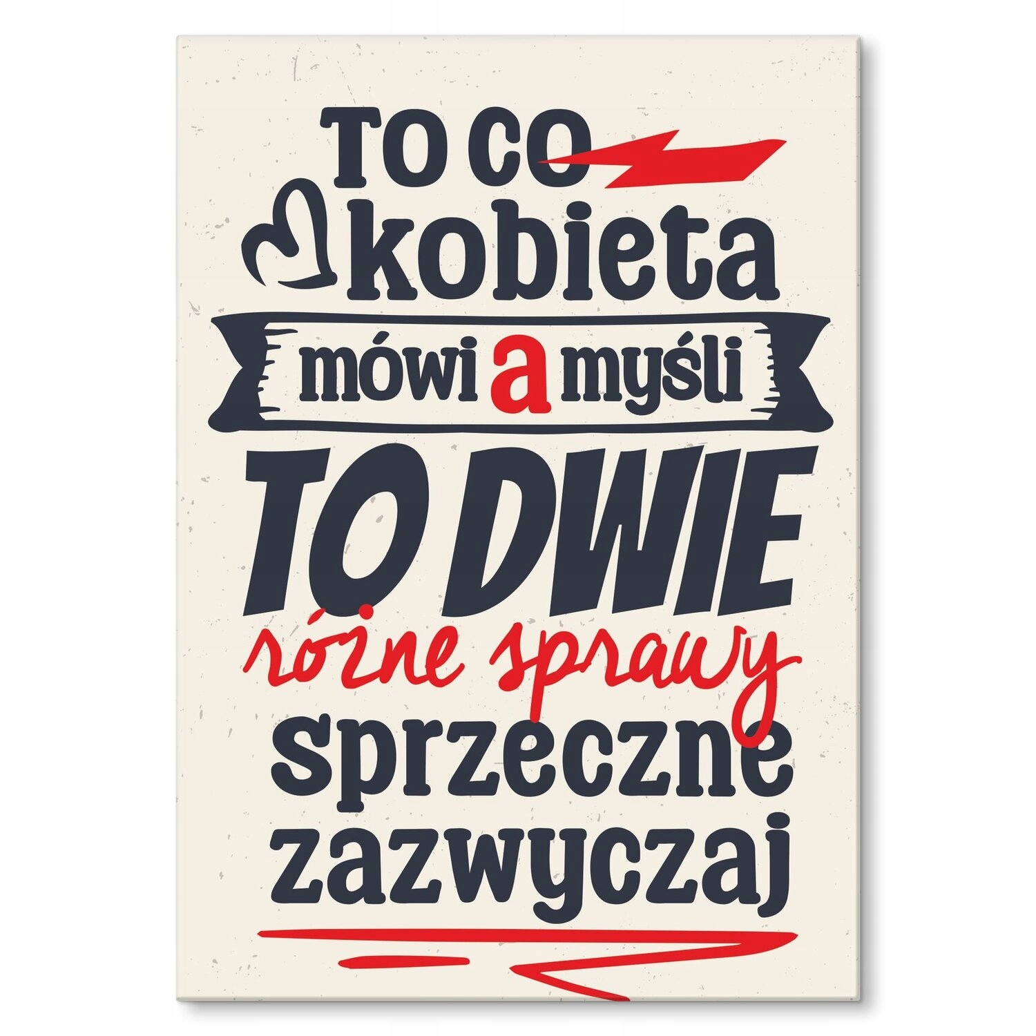 Kovový plakát protichůdné záležitosti Štítek Plech 42 x 59,4 cm Dárek