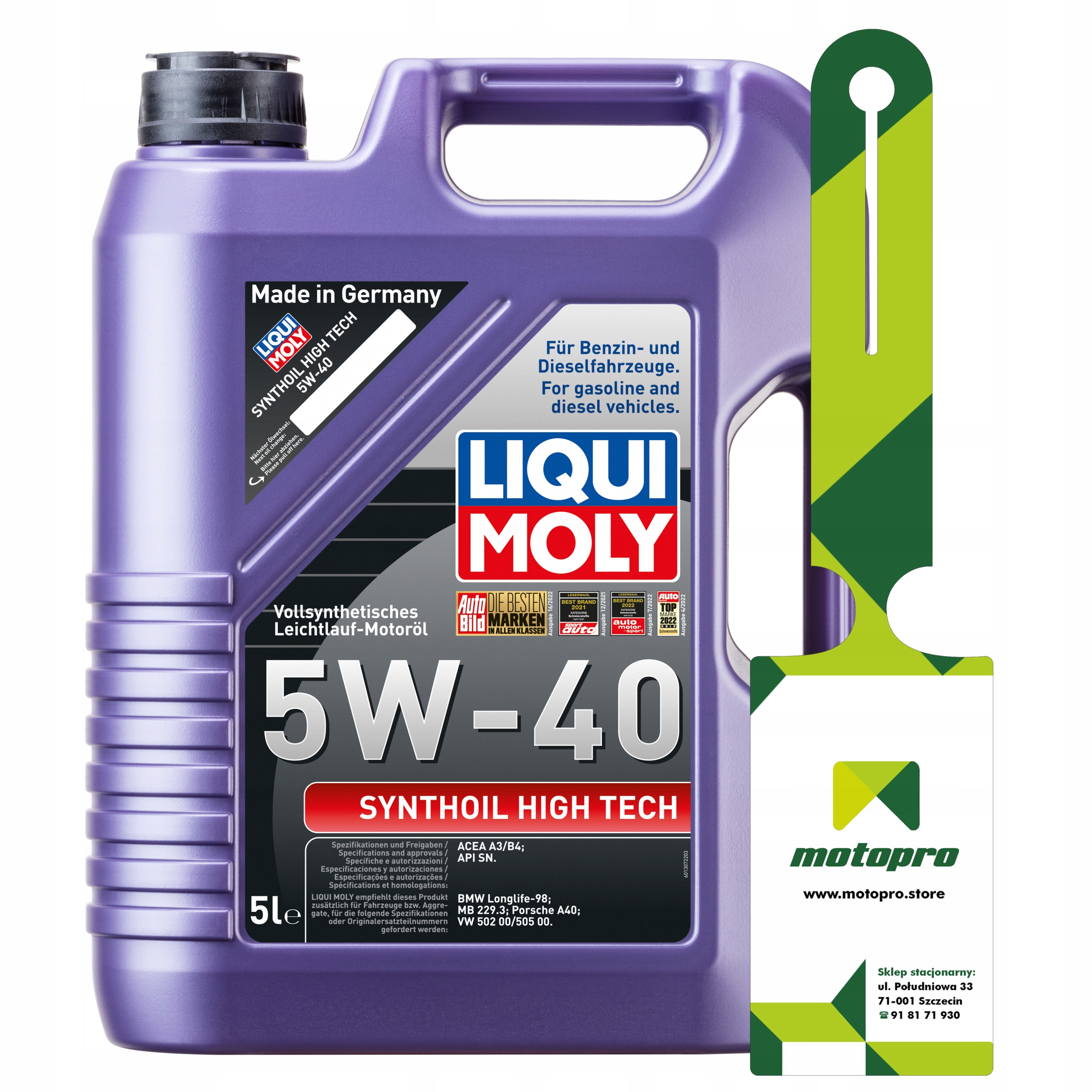 

Liqui Moly Synthoil High Tech 5W40 5L