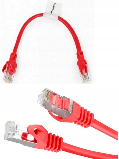 

Kabel sieciowy Lan Ethernet kat 6 Ftp RJ45 0,25m