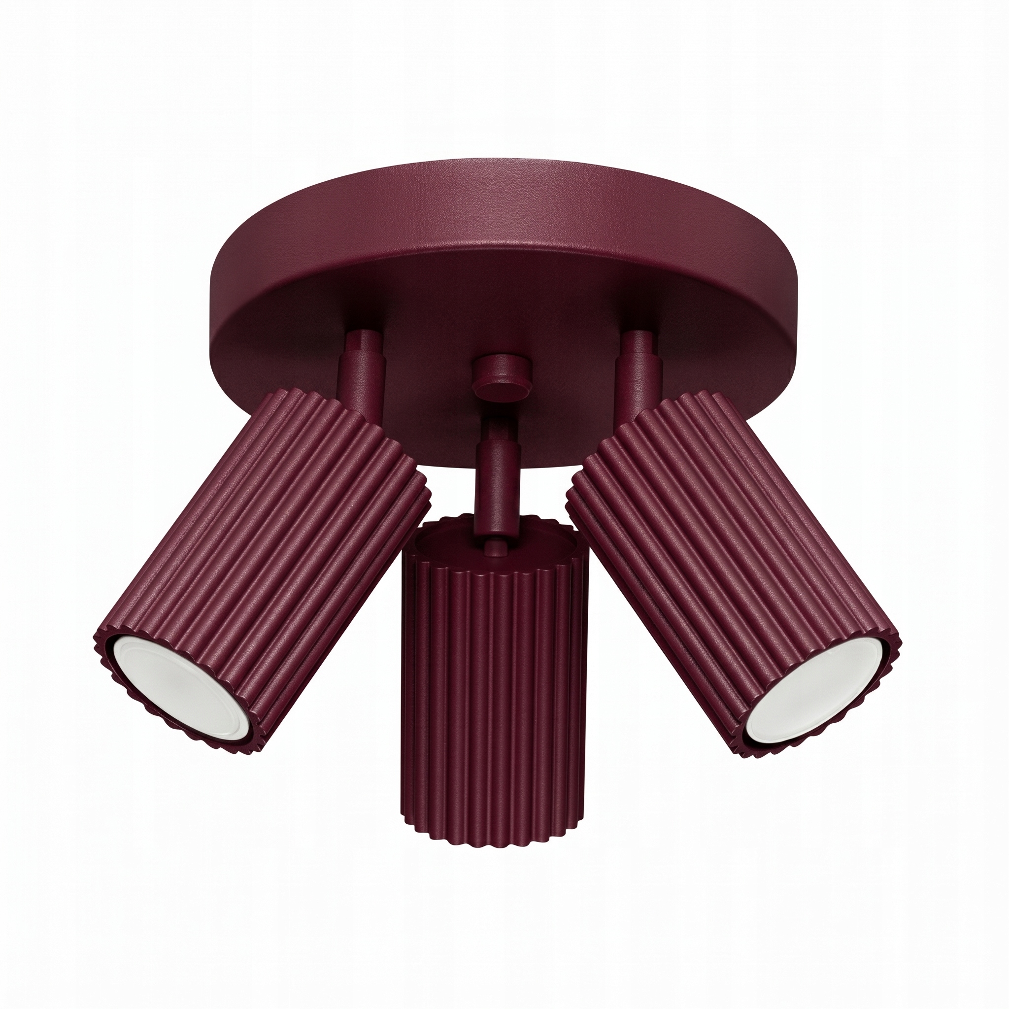 Plafon Karbon 3P burgund design nowoczesny do salonu i jadalni Sollux led