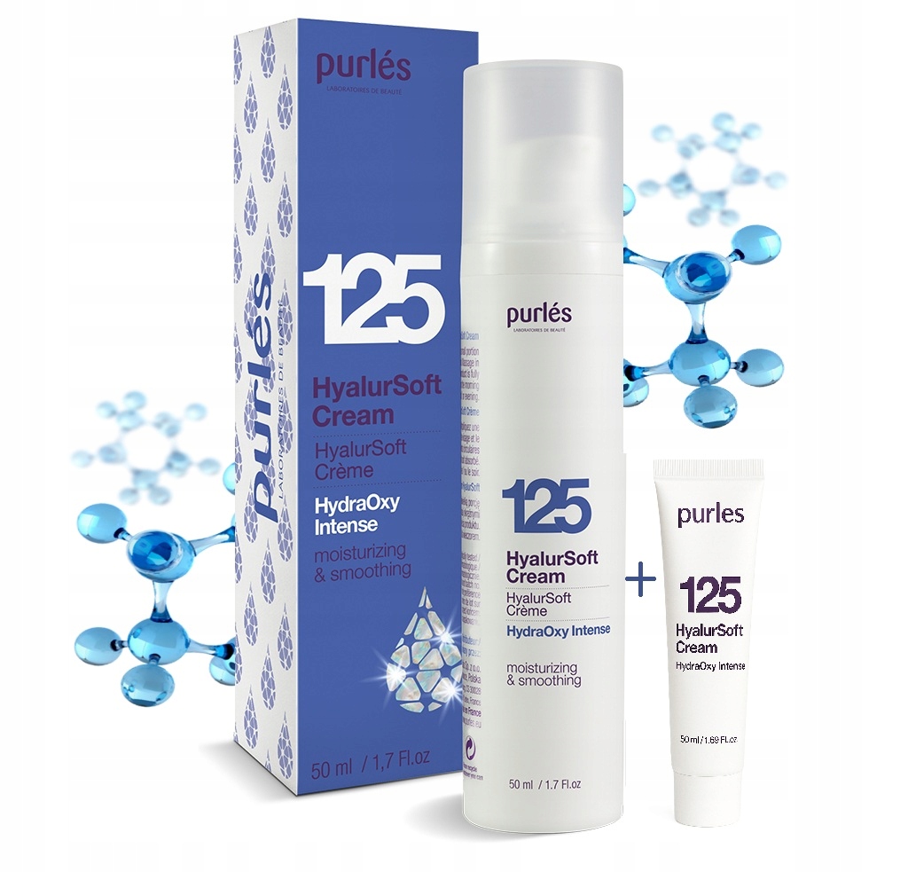 Purles HyalurSoft lekki krem do twarzy 50 ml nawilżający uniwersalny