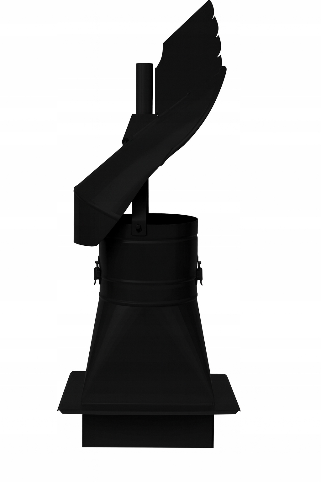 Hasič Na Kouřový Komín Redukce 140x270 14x27 Černý Ložisko