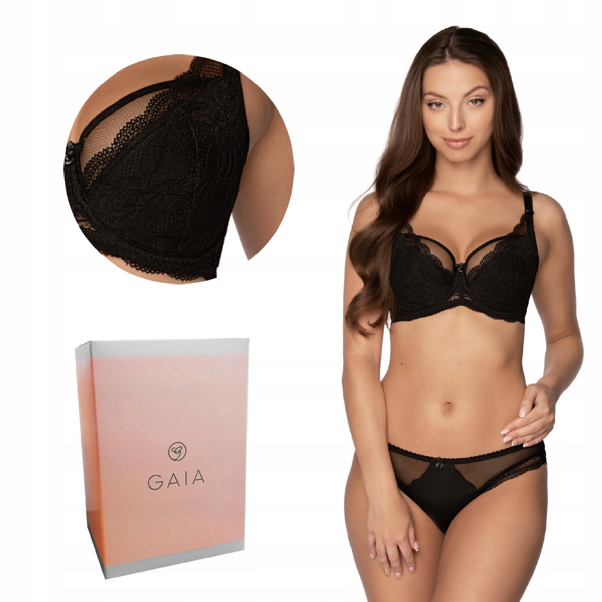 Podprsenka Gaia Semi-Soft Veronika2 931 polovyztužená černá 90F