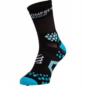 Skarpetki Do Biegania Compressport Proracing Run Black Blue Socks 35-38