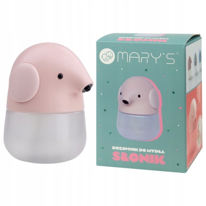 Mary's Bezdotykový Dávkovač Mýdla Pro Děti Růžový Slon IPX4 Usb
