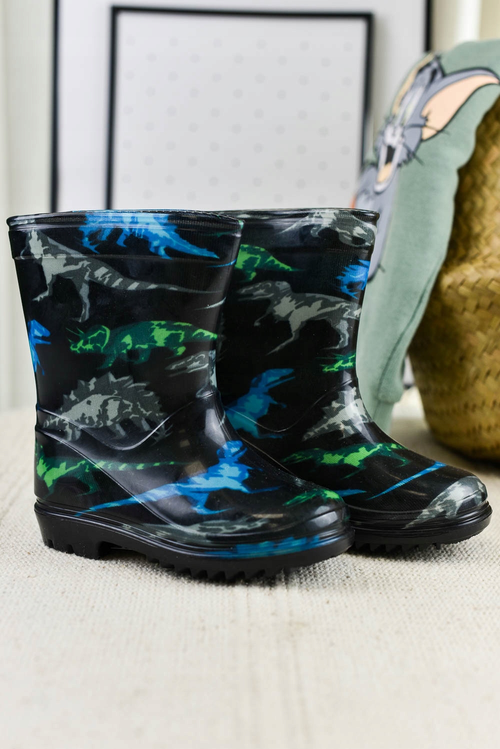 Kalosze dziecięce Dinozaury czarne (24) Bohater / Bajka / Licencja brak