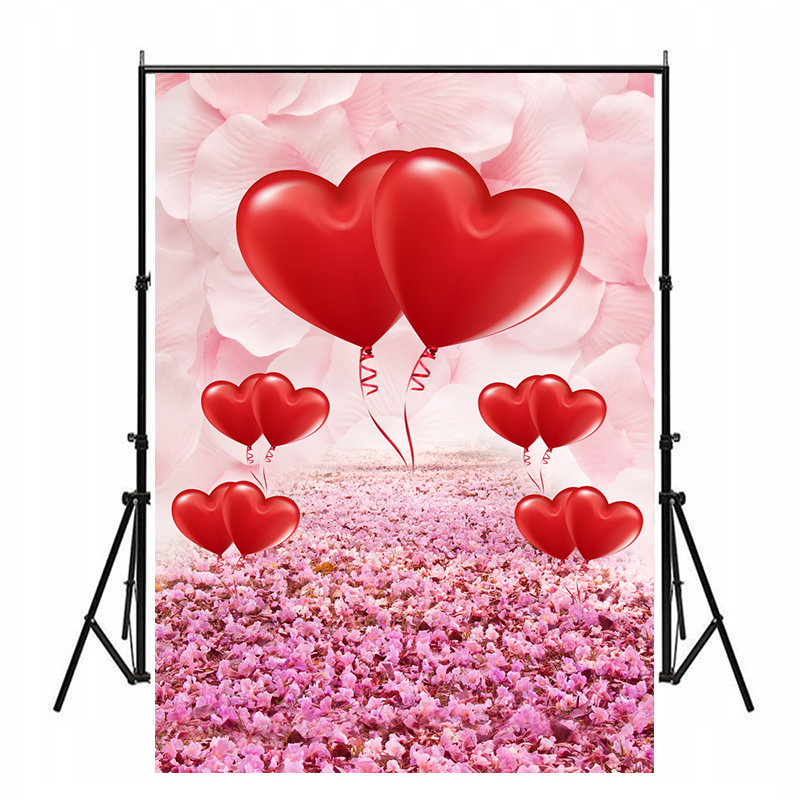 Фон фотографический фон День Святого Валентина сердце 150X210CM