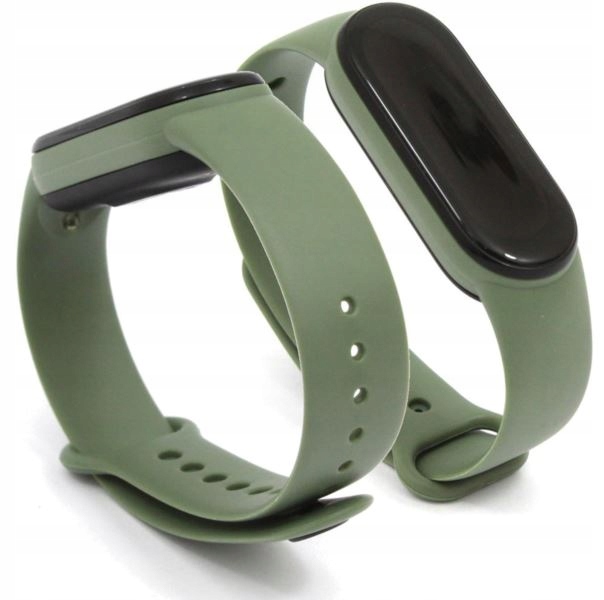 

Opaska / pasek Silikon do Xiaomi Mi Band 5/6 oliwk