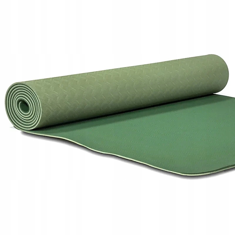 Mata do jogi antypoślizgowa Yogi & Yogini Premium Tpe 5mm Zielony