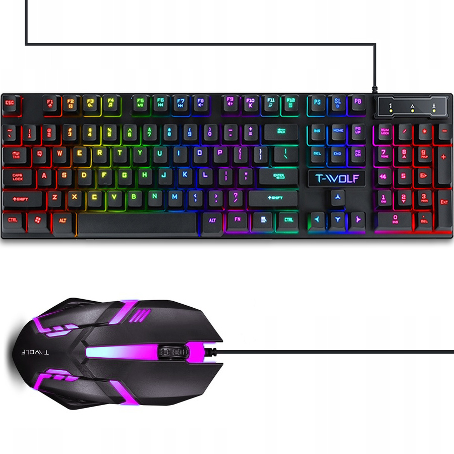 

Zestaw Klawiatura Gamingowa Mysz Dla Graczy Rgb