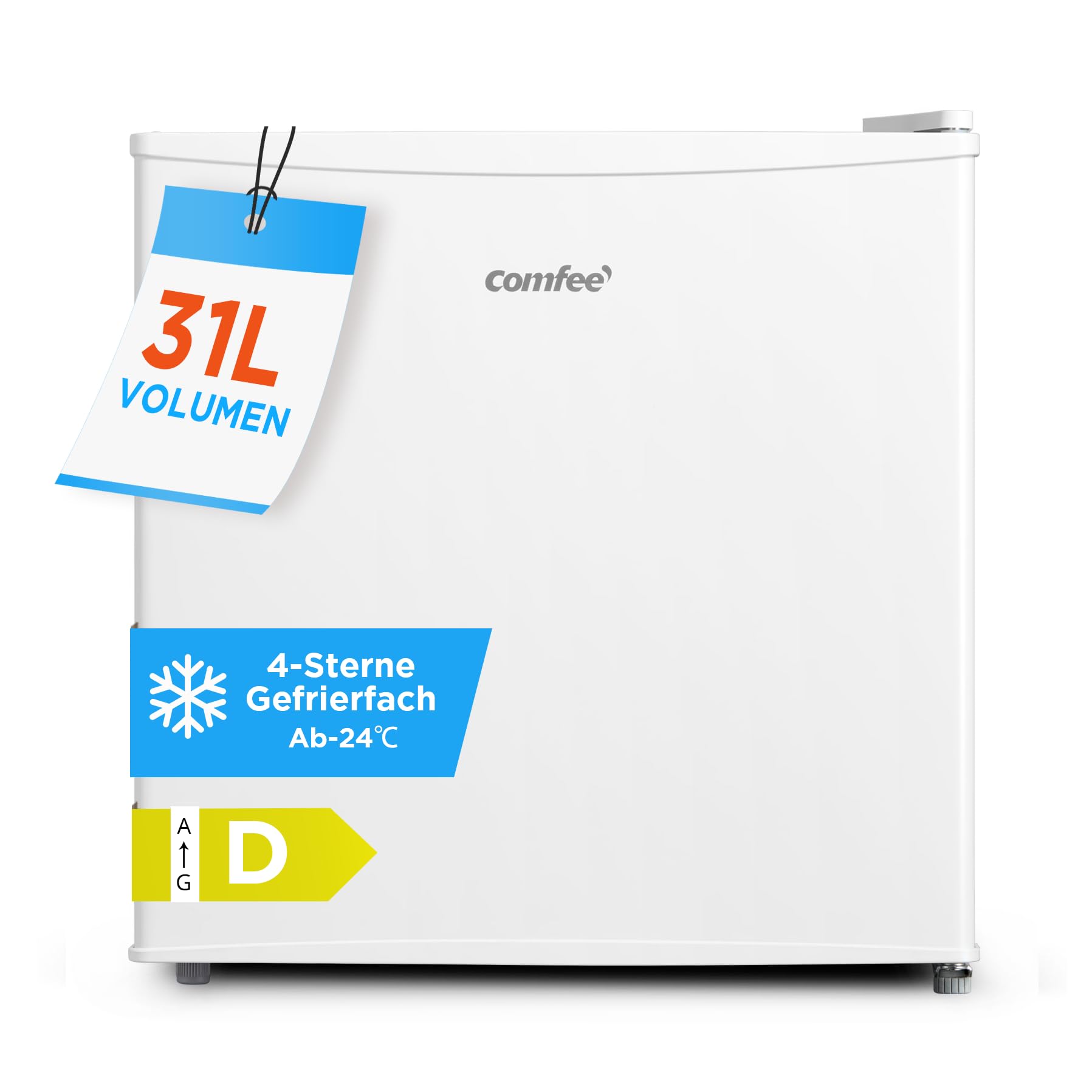 Comfee Mini mraznička RCU40WH3EU, 31 l, tichá prevádzka, 39 dB