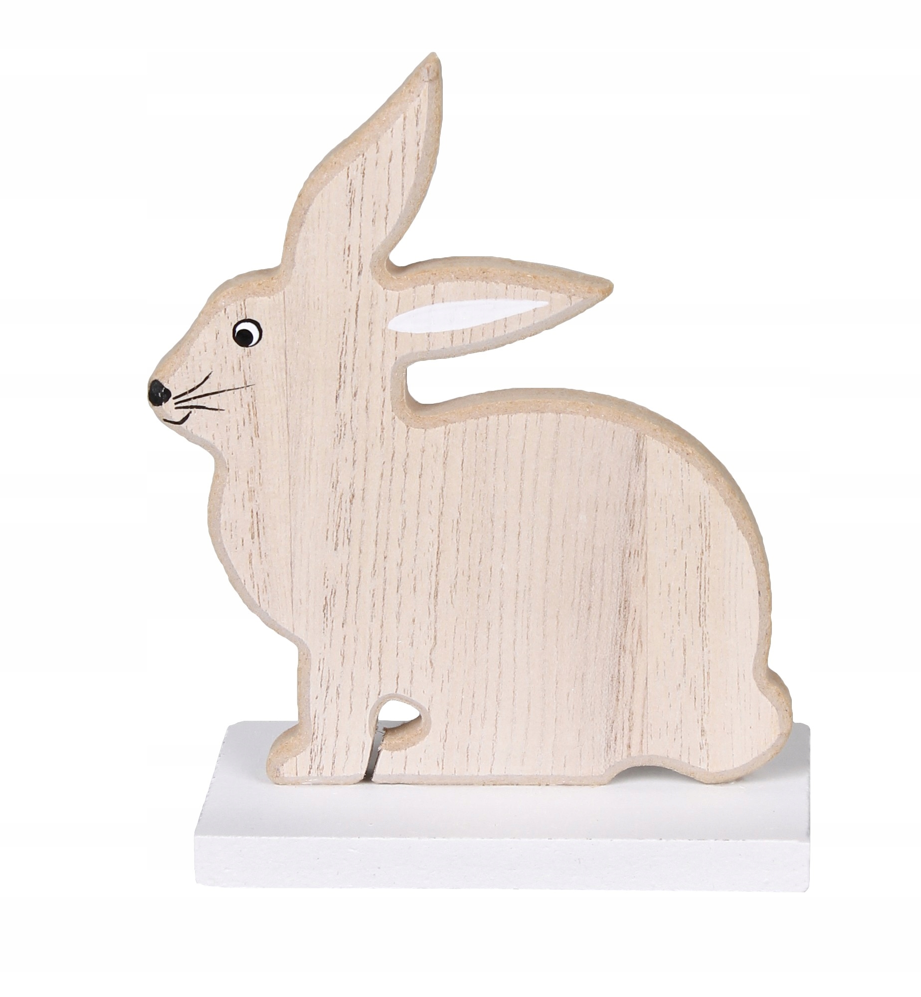 OZDOBA DREWNIANA ZAJĄCZEK 9,5x5x13 cm Wzór zając