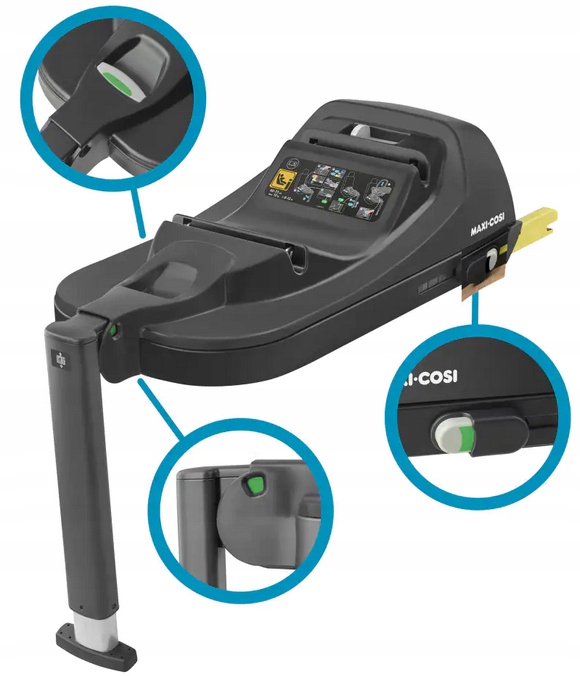 MAXI-COSI CABRIOFIX I-SIZE FOTELIK + BAZA ISOFIX Sposób montażu ISOFIX