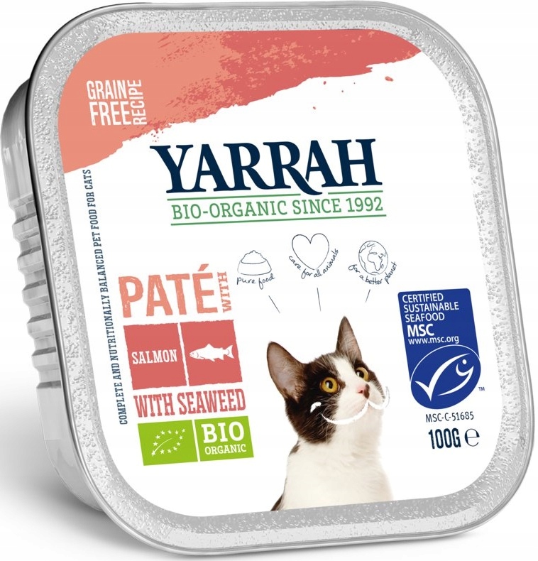 Levně 6 x Yarrah paštika z lososa s řasami 100 g