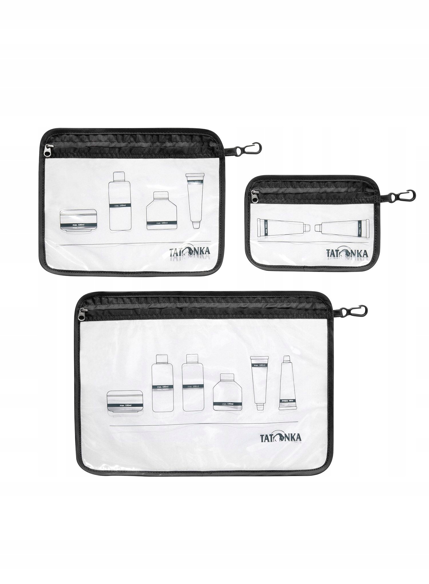 Zestaw torebek Tatonka Zip Flight Bag Set black