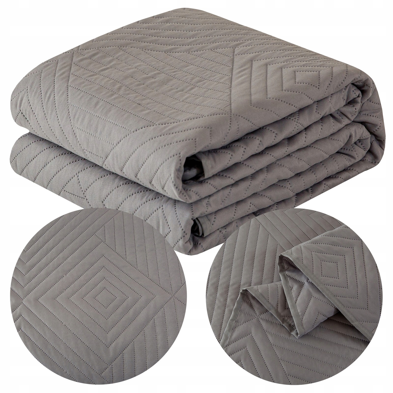 Přikrývka na postel gauč 220x240 na rohovou pohovku prošívaný pléd Zeynep