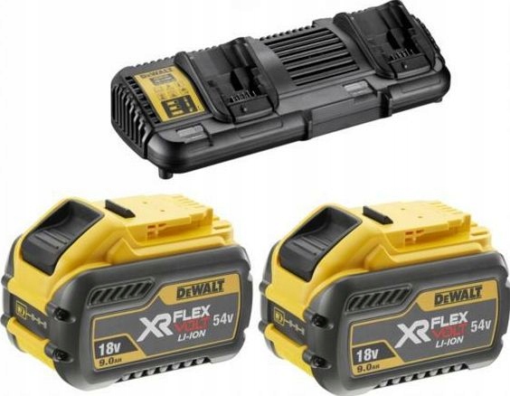 Dewalt Dewalt.zestaw Flexvolt 2x9.0Ah Ładowarka Podwójna 4A DCB132X2-QW