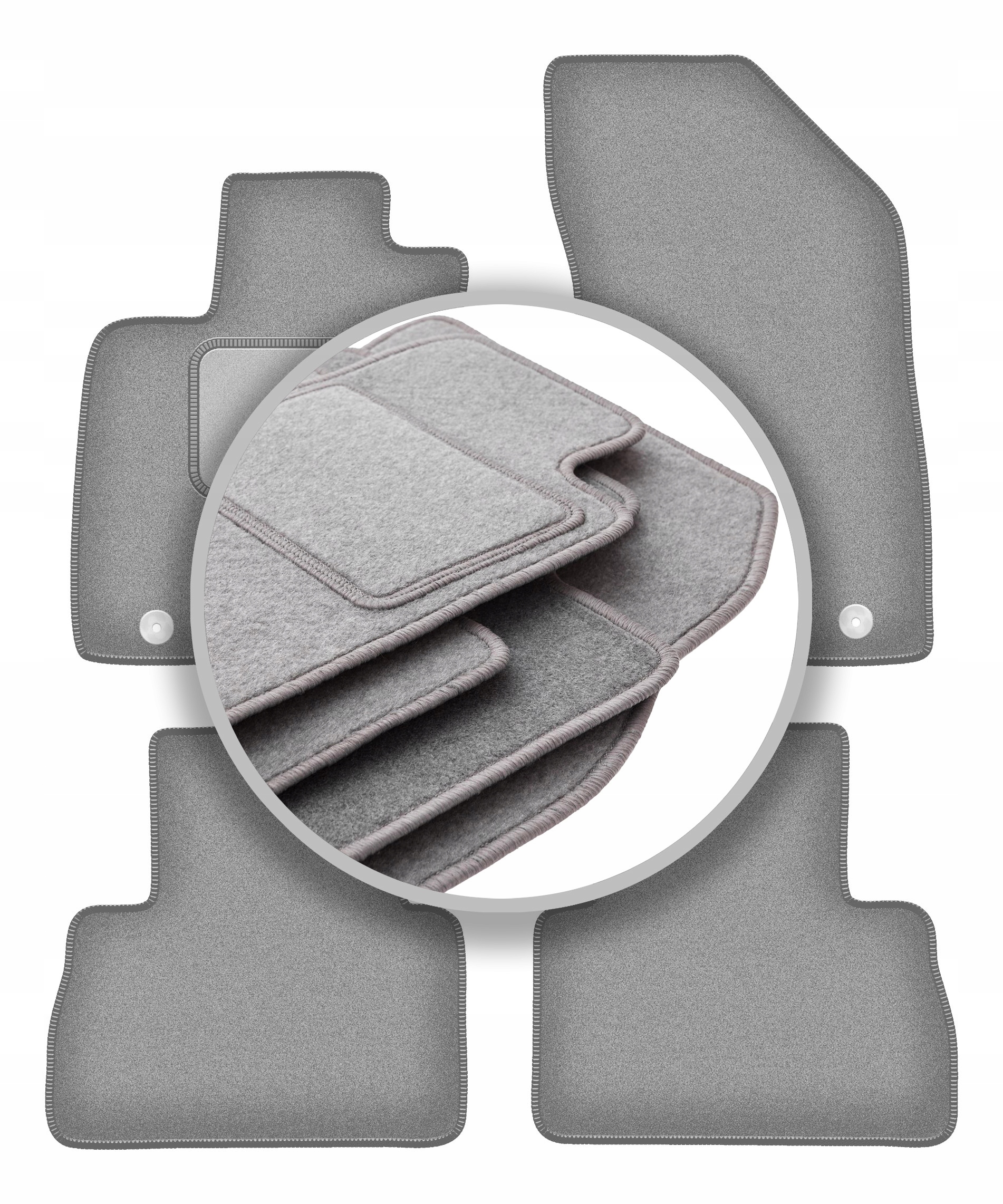 Velurové koberce Oslo šedé pro: Mg Zs Ev Lf corssover 2019-