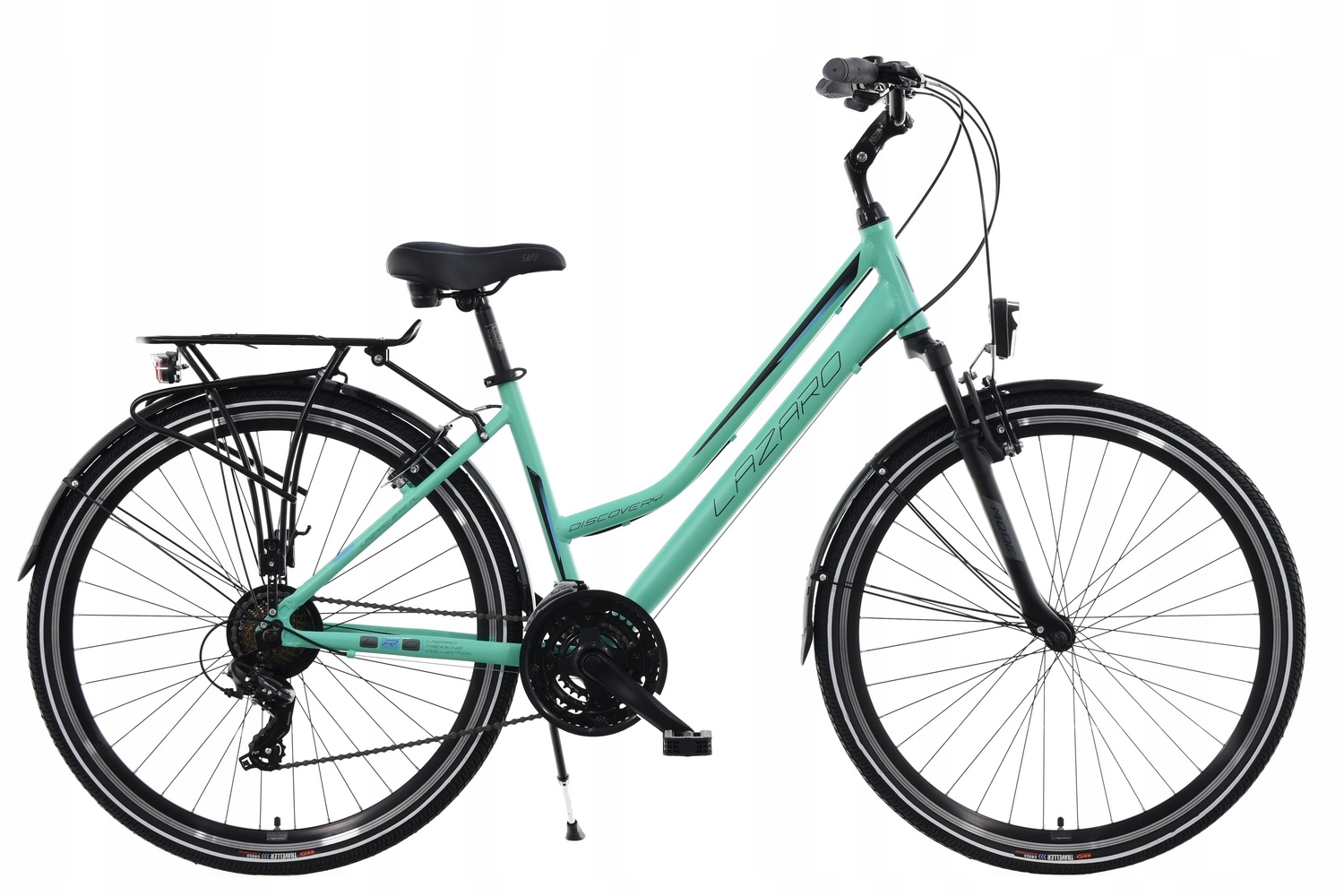 Rower Trekkingowy Lazaro Discovery Dam Aluminiowy Amor 19'' Seledynowy