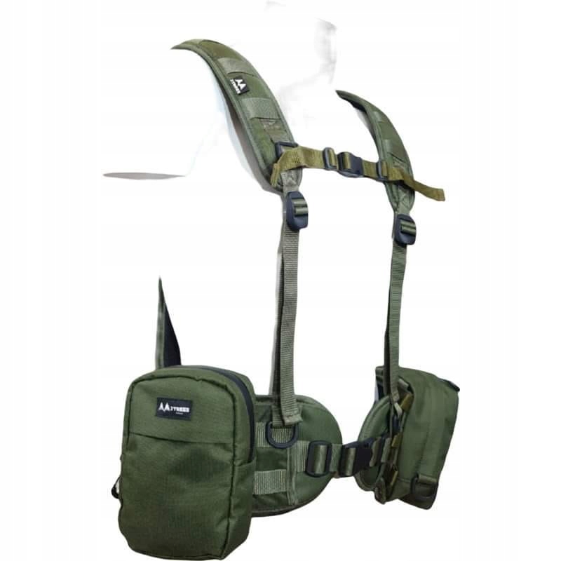 Taktické postroje 2TREES se systémem Molle Khaki