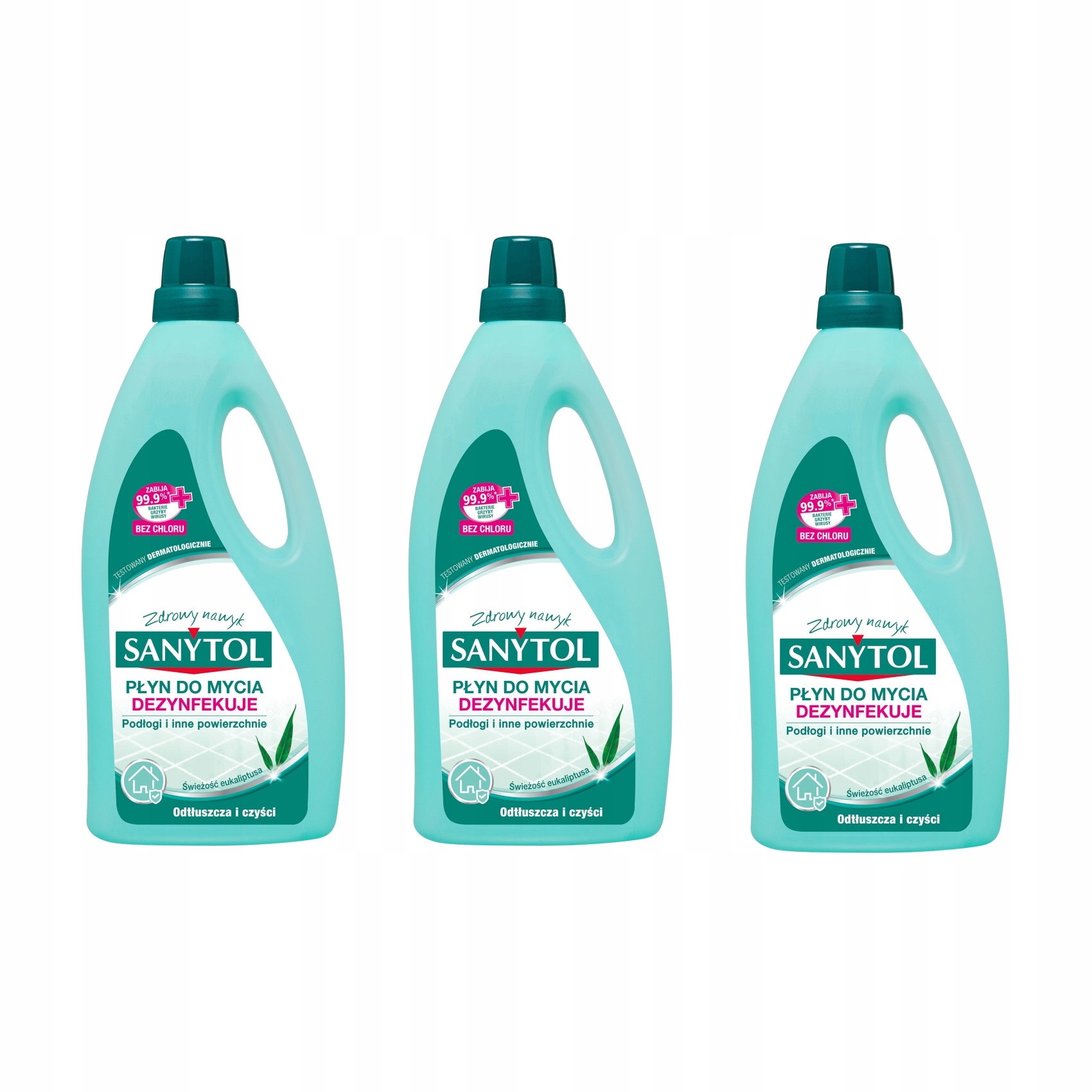 

Płyn do mycia dezynfekcji Sanytol Eukaliptus 3x 1l