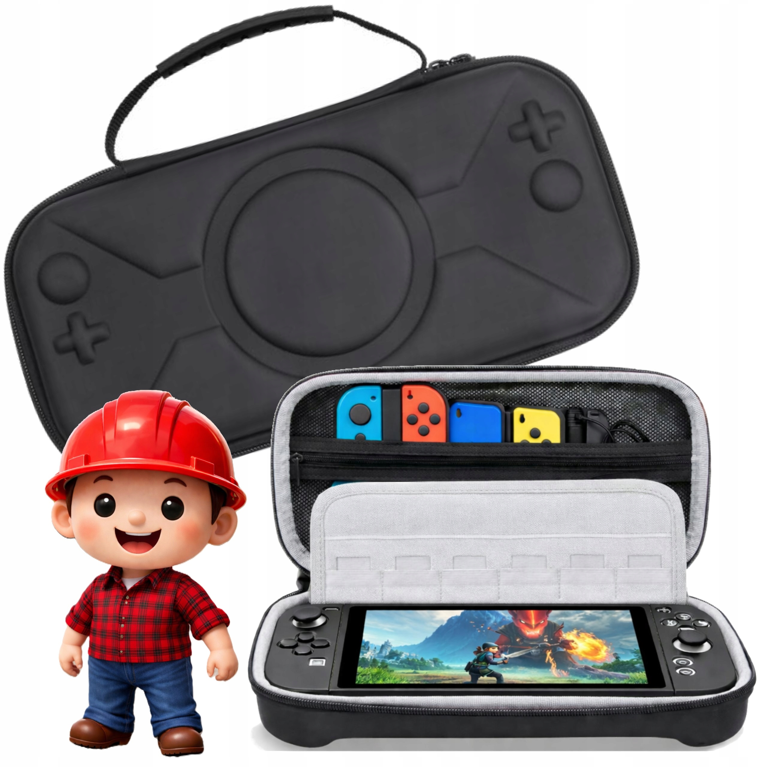 ETUI WALIZKA NA NINTENDO SWITCH 2 CZARNE