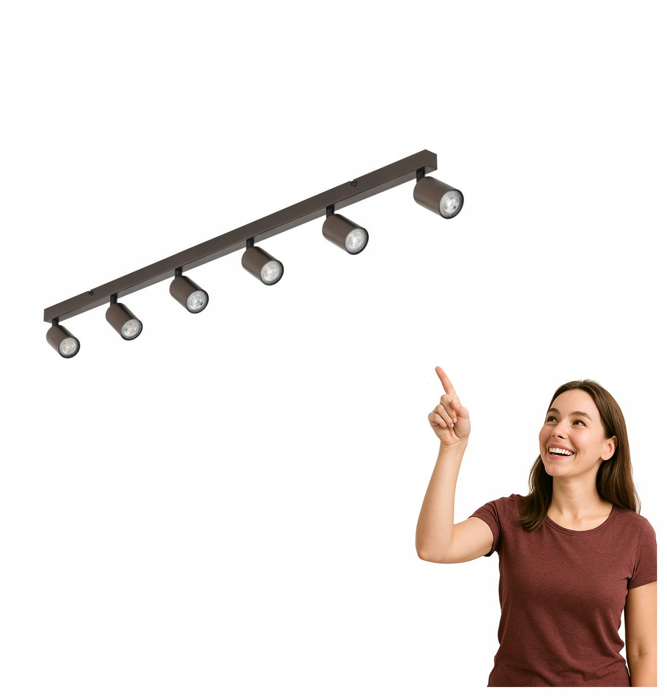 Lampa Spot Top Hnedá 6183 Tk Lighting