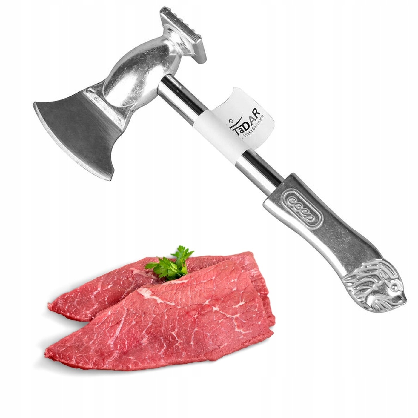 

Tłuczek do mięsa z siekierą do kości Tadar stal