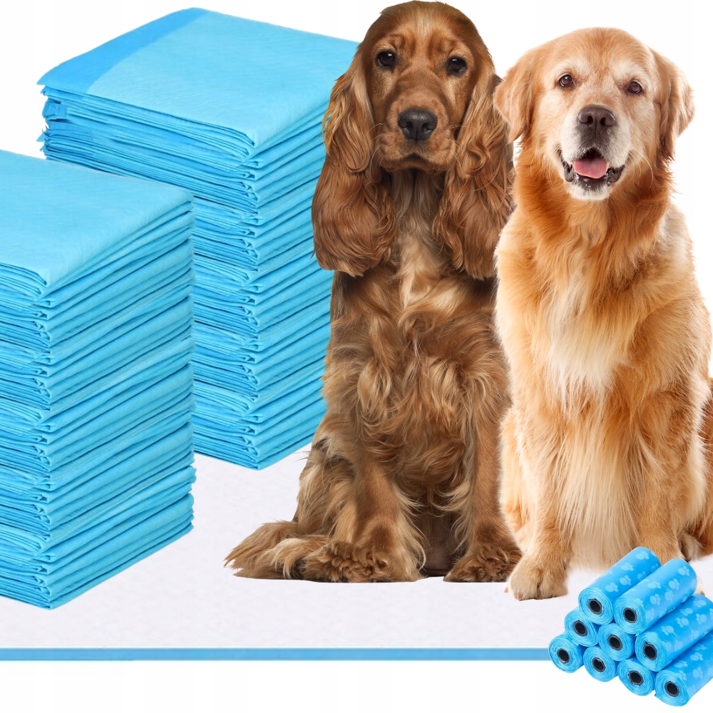 2 x podložky na přebalování pro psa 60 x 90 100 ks sáčky Gr