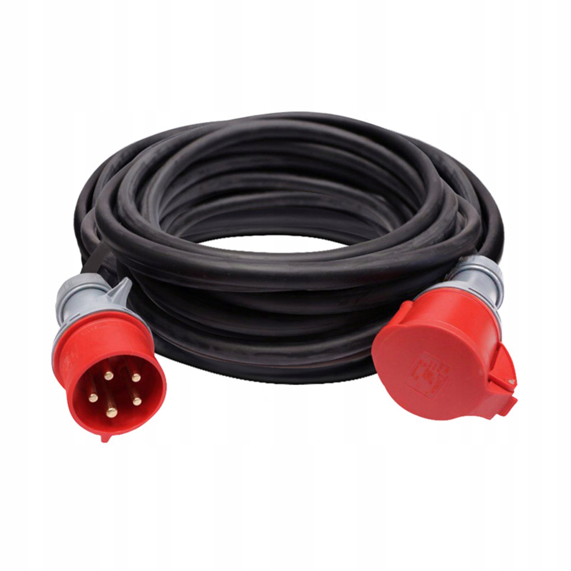 Solight predlžovací kábel 5x2, 5mm², 32A, 400V, IP44, 20m, čierny