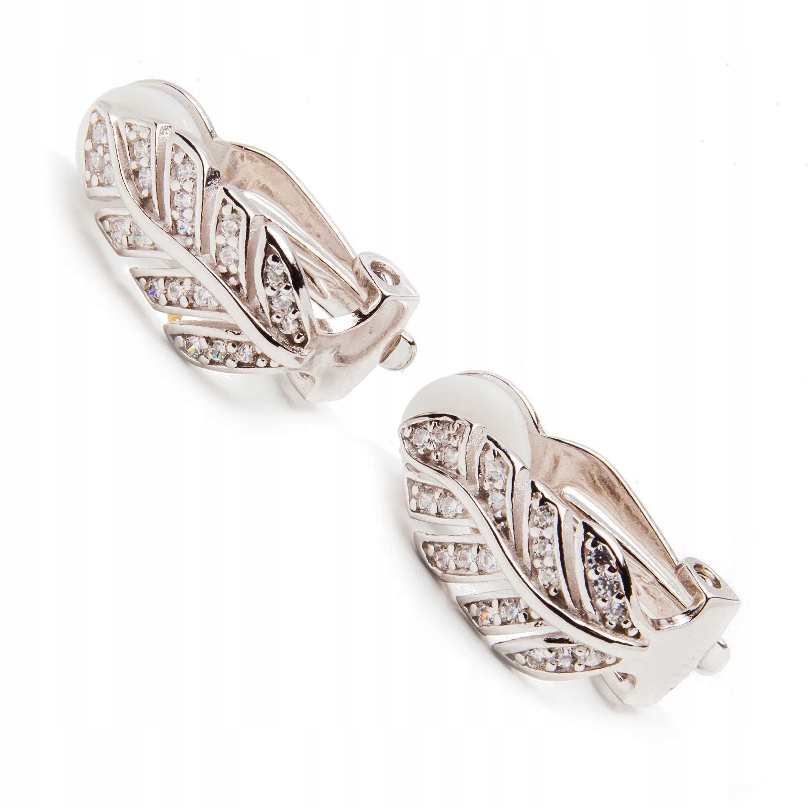 Stříbrné náušnice 925 listů