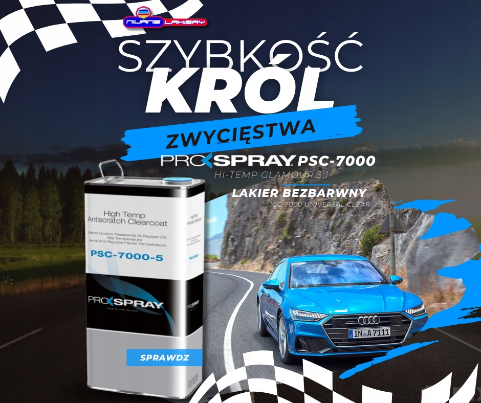 ProSpray Lakier bezbarwny PSC-7000 1L + utw 3:1