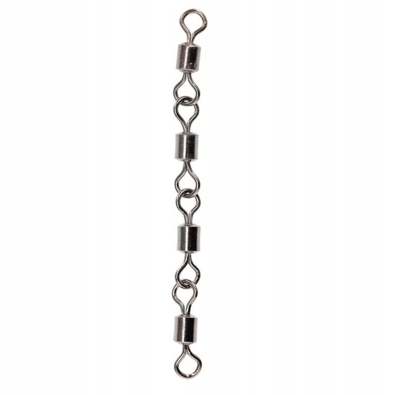 Krętlik Spinningowy Mikado Jaws Fourfold Swivels 25kg 5szt. Do Dozbrojek
