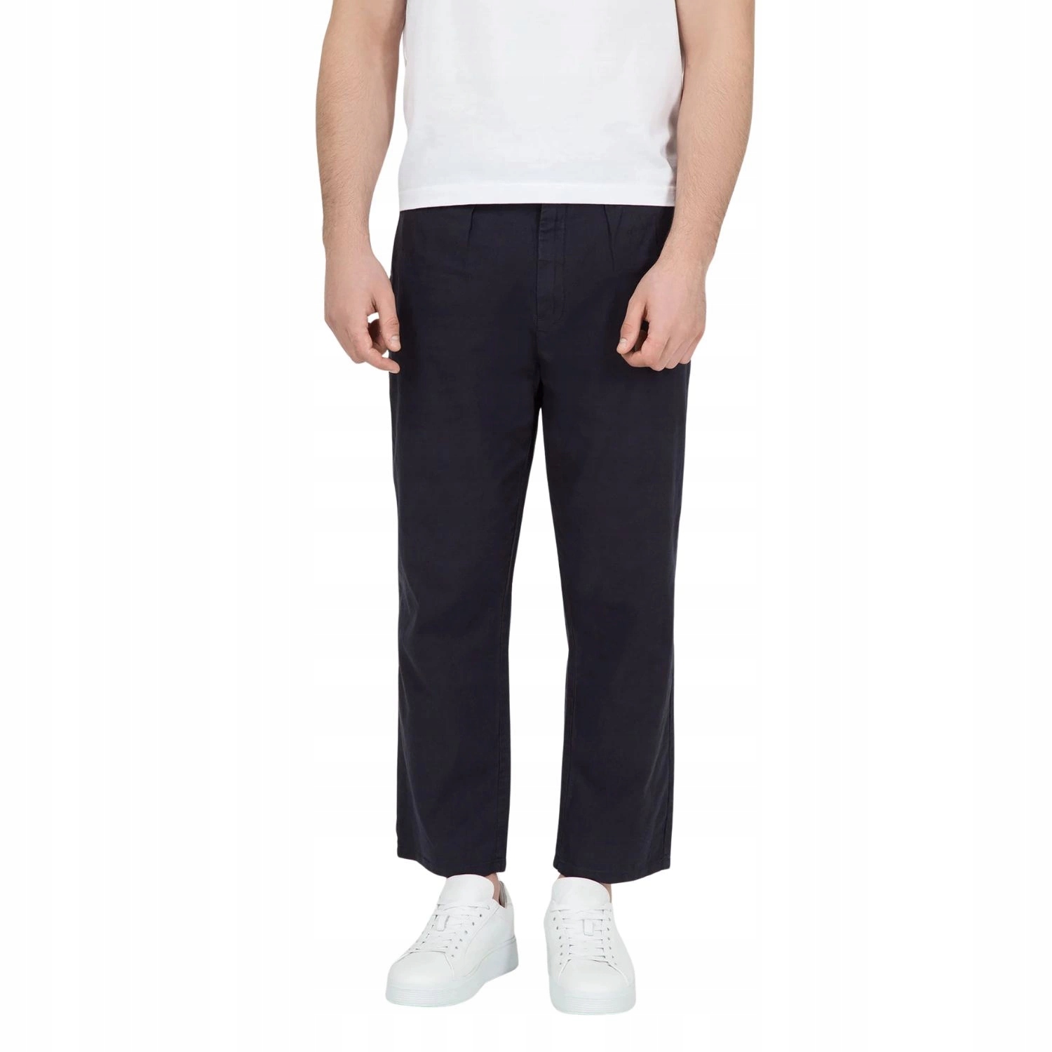 Pánské látkové kalhoty Pepe Jeans pro každodenní nošení, klasické, modré, velikost vel.