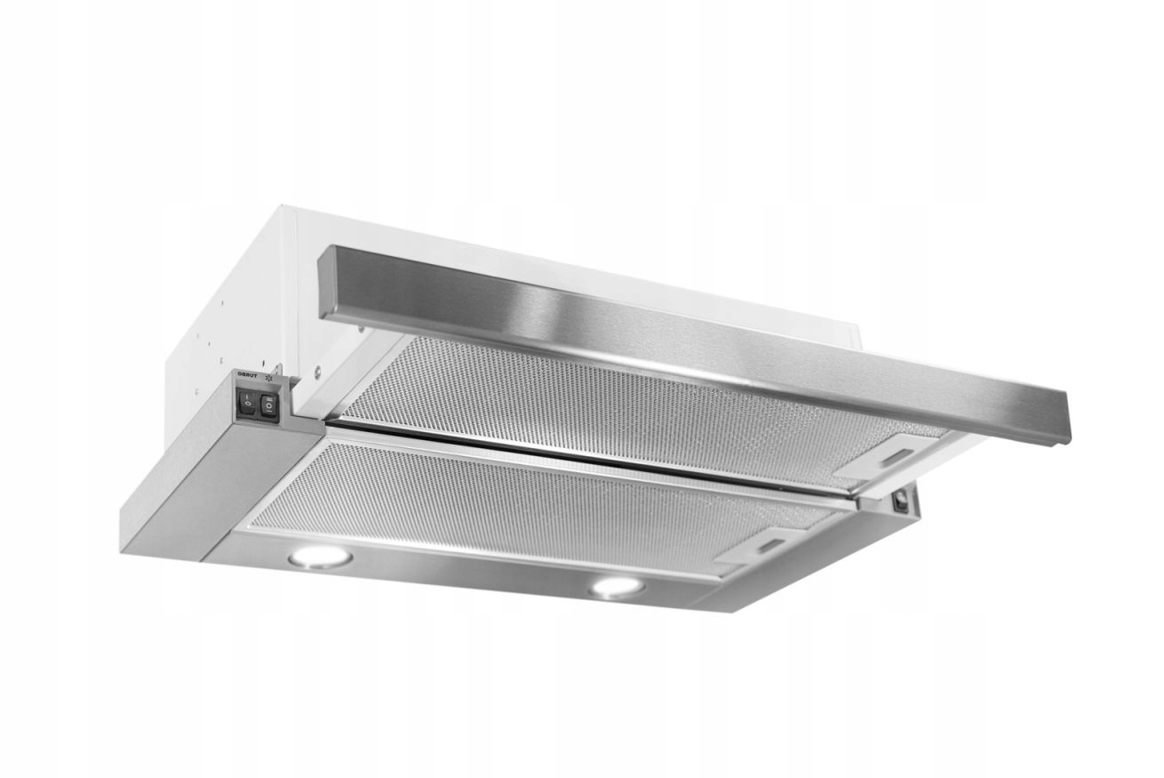 Okap kuchenny do zabudowy teleskopowy Toflesz Vega 60 cm 324m3/h inox