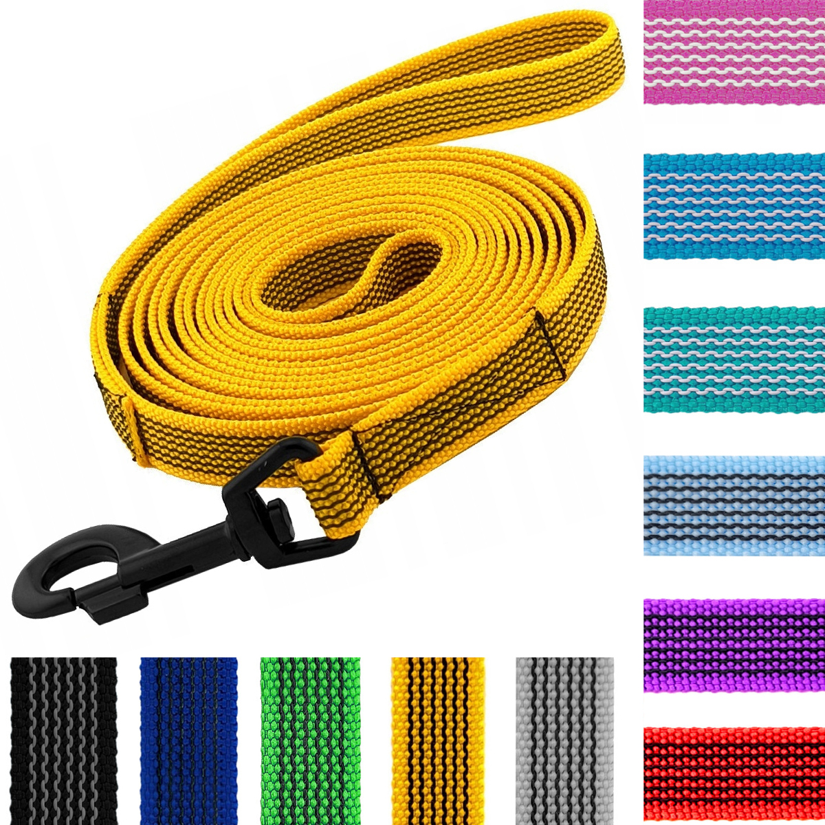 Smycz Dla Psa Mocna Gumowana Antypoślizgowa 10m